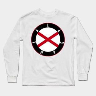 Alabama Flag Decal Long Sleeve T-Shirt